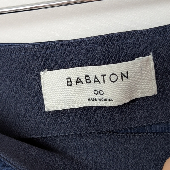 BABATON Satin Slip Midi Skirt Blue 00 Aritzia - Picture 15 of 16